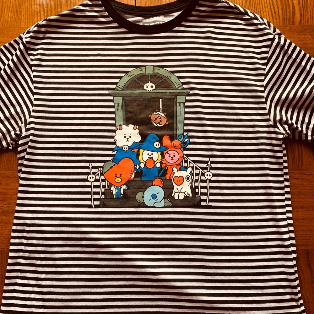 BT21 Striped Character T Shirt